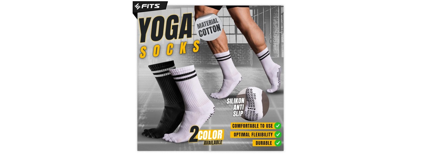 FITS Yoga Socks Kaos Kaki Anti Slip